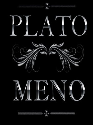 cover image of Meno (Plato)